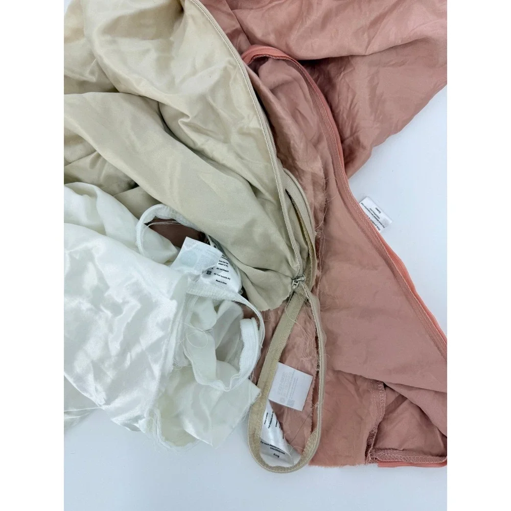 DAMAGED Blissy Silk Pillowcase Lot of 3 King 22-Momme Mulberry Silk